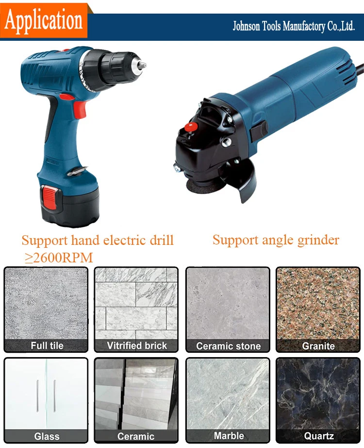 Diamond Holesaw Od6-180mm Vacuum Brazed Diamond Drilling Core Bits M14 Connection Porcelain Tile Drill Bits