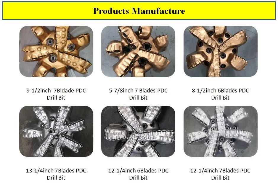 Rock Drill Bit 8-1/2 Inch Diamond PDC Drill Bit of Oil Fixed Cutter Drilling Tool