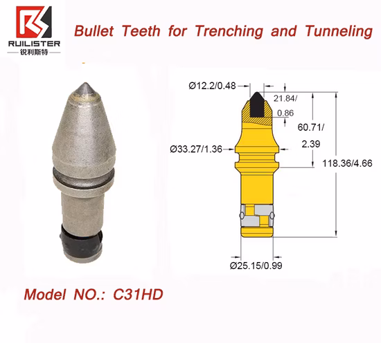 China High Quality Low Price Product C31HD Pick Teeth for Trenching