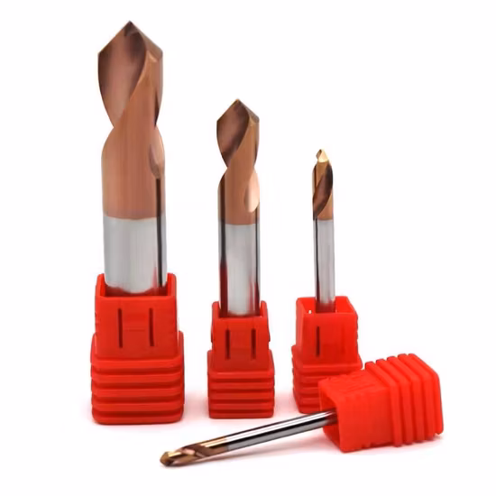 Концевая фреза из карбида вольфрама Фреза Алюминий Центровочное сверло 90 градусов Центровое сверло 60/120 градусов Сверление с ЧПУ Твердое сверло с центральной точкой из карбида вольфрама